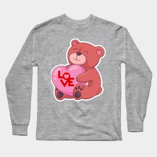 Cute Pink teddy Long Sleeve T-Shirt